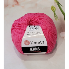 YarnArt Jeans 42 темно-рожевий