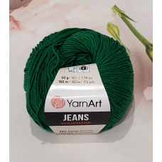 YarnArt Jeans 52 зелений