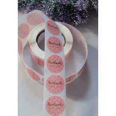 Наклейки в рулоні Hand made with love