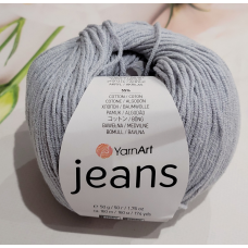 YarnArt Jeans 80 пепельно-сірий
