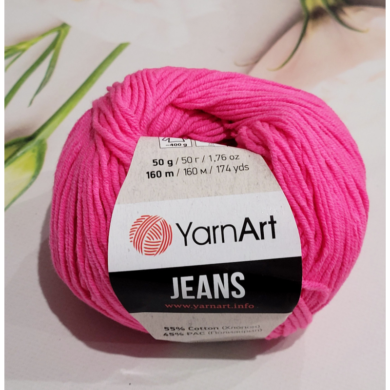 YarnArt Jeans 59 рожевий неон YarnArt Jeans 59 рожевий неон