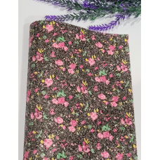 Екошкіра 20×15см Квіти чорний