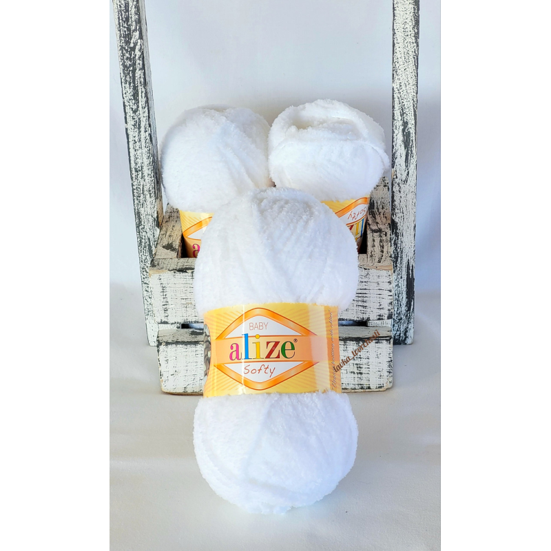 Alize Softy №55 білий Alize Softy №55 білий