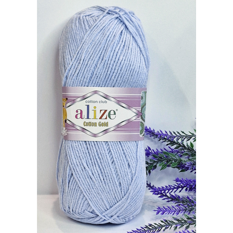 Alize Cotton Gold №513 кристально голубий Alize Cotton Gold №513 кристально голубий