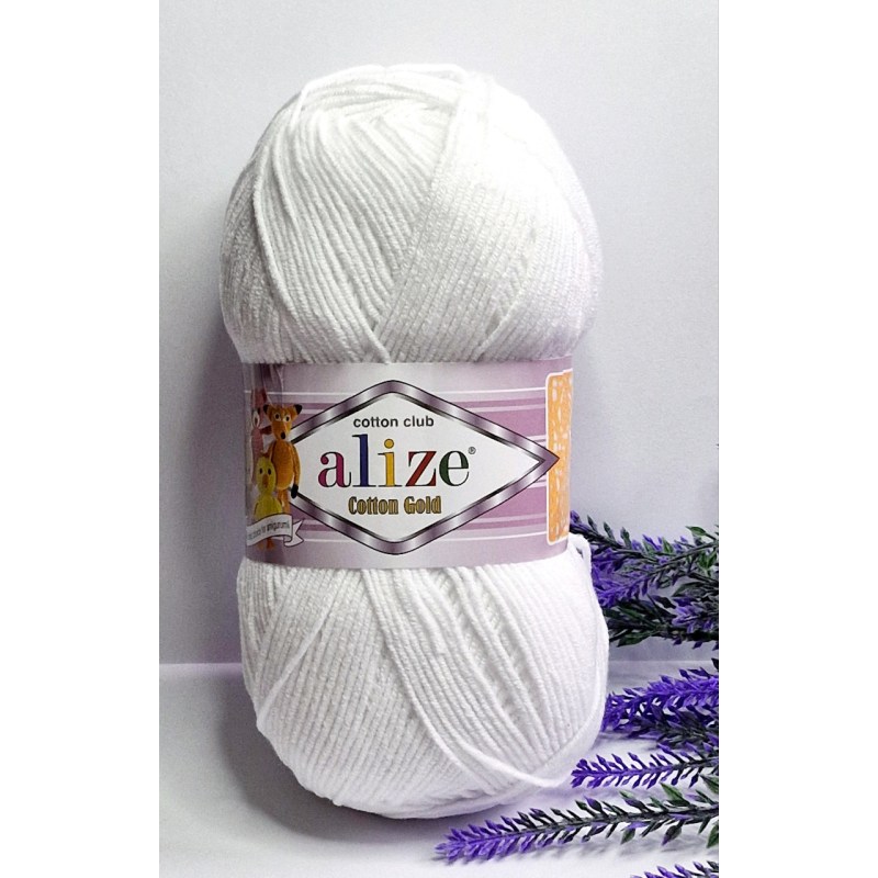 Alize Cotton Gold №55 білий Alize Cotton Gold №55 білий