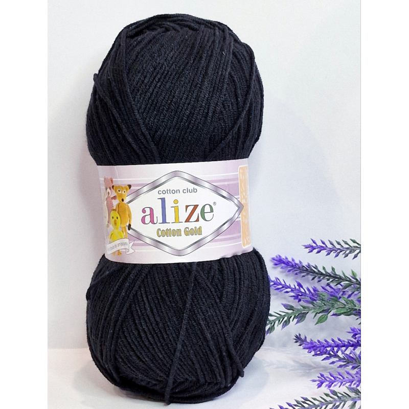 Alize Cotton Gold №60 чорний Alize Cotton Gold №60 чорний