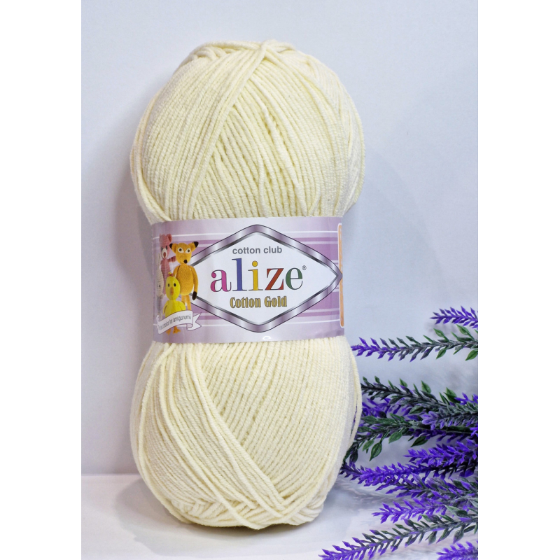 Alize Cotton Gold 01 кремовий Alize Cotton Gold 01 кремовий