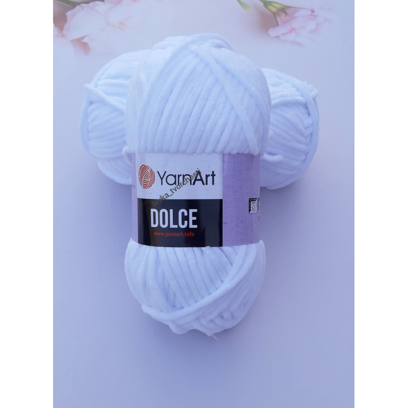 YarnArt Dolce №741-білий YarnArt Dolce №741-білий