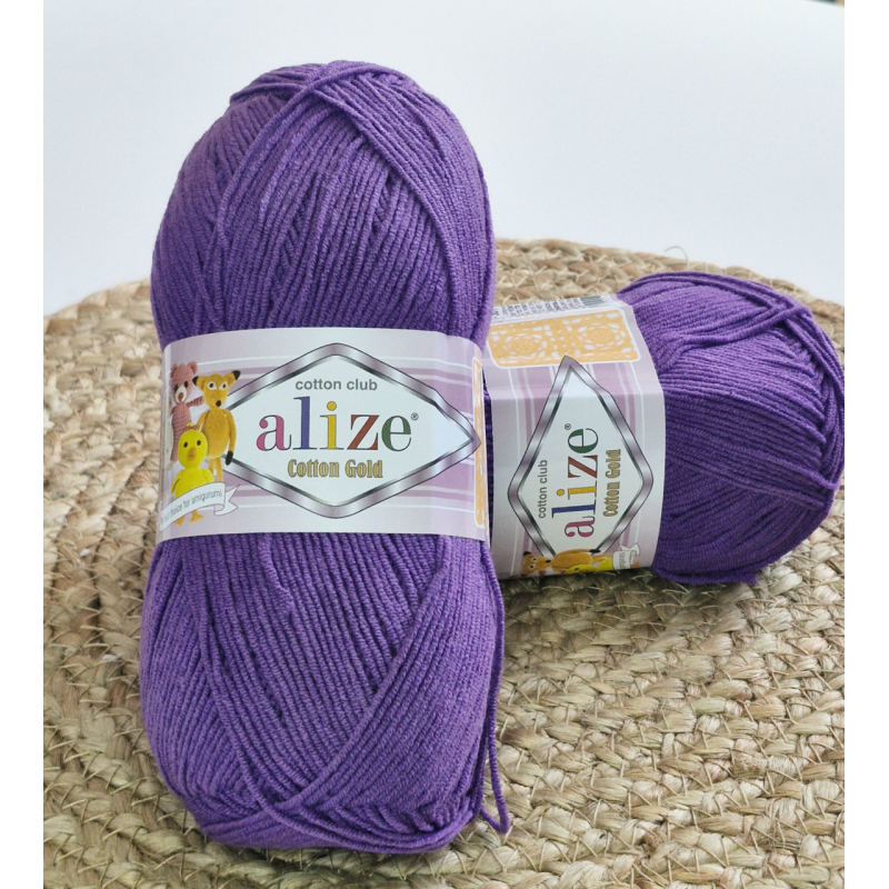 Alize Cotton Gold №44 темно-фіолетовий Alize Cotton Gold №44 темно-фіолетовий