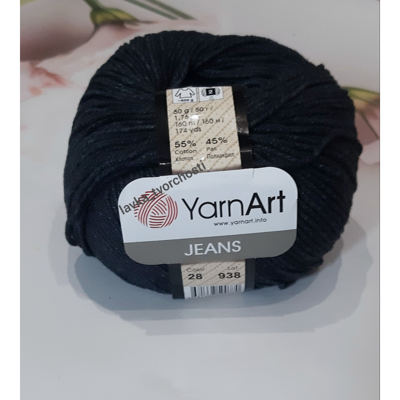 YarnArt Jeans №28-сіро-чорний YarnArt Jeans №28-сіро-чорний