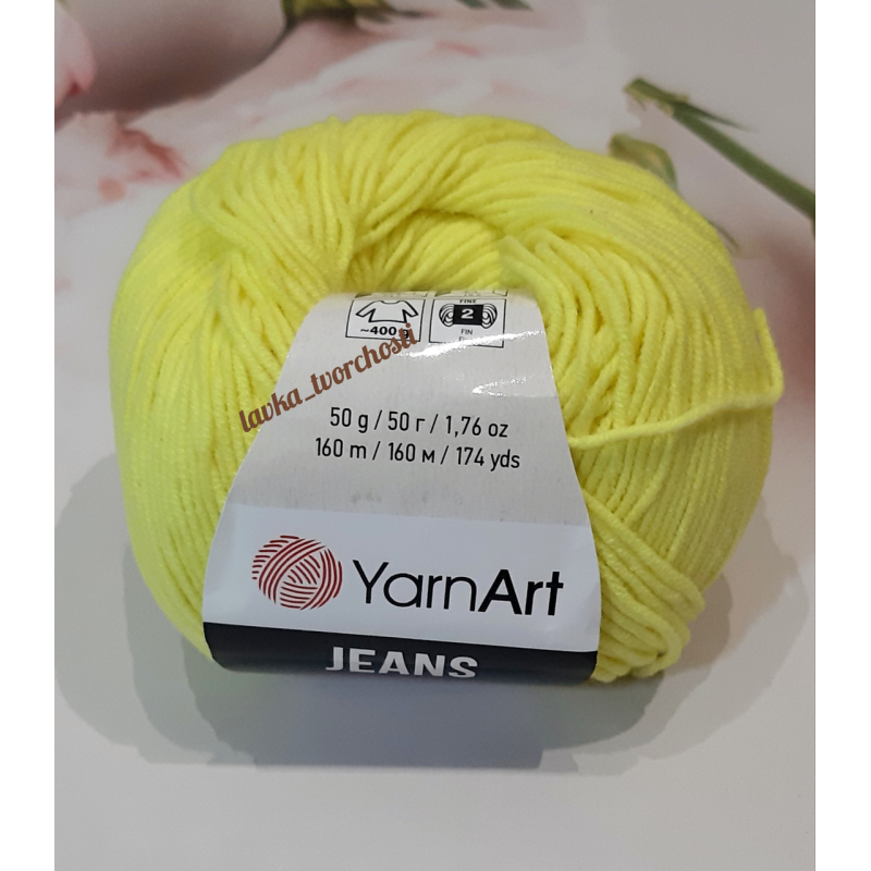 YarnArt Jeans №58 жовтий неон YarnArt Jeans №58 жовтий неон