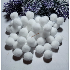 Помпони VIP 1,5см білий