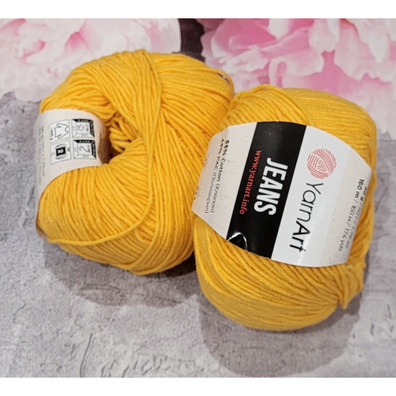 YarnArt Jeans №35 жовтий YarnArt Jeans №35 жовтий