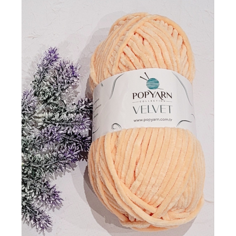 Popyarn Velvet №024 світлий персик Popyarn Velvet №024 світлий персик