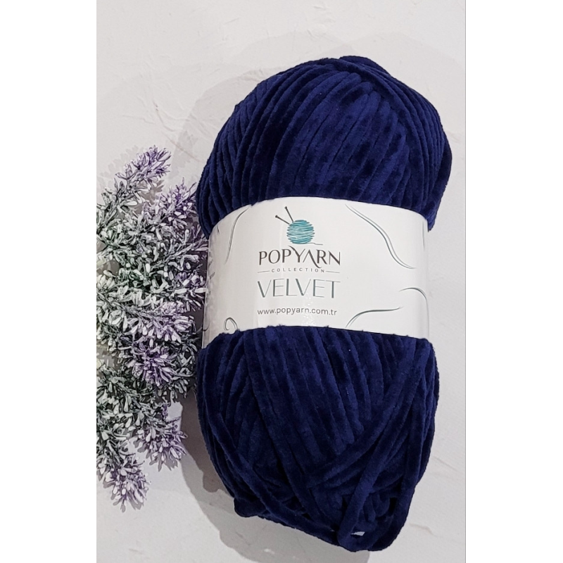 Popyarn Velvet №013 темно-синій Popyarn Velvet №013 темно-синій